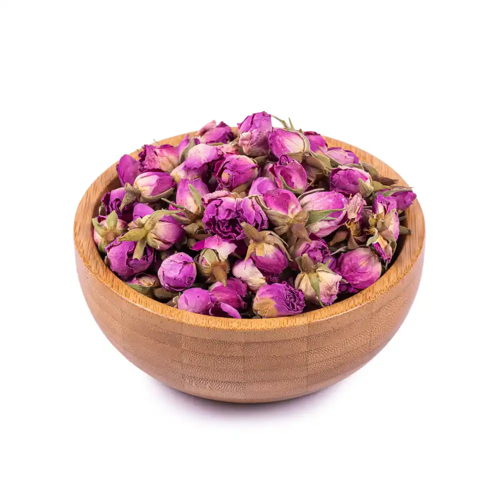 غنچه گل محمدی خشک لاله زار کرمان اعلا