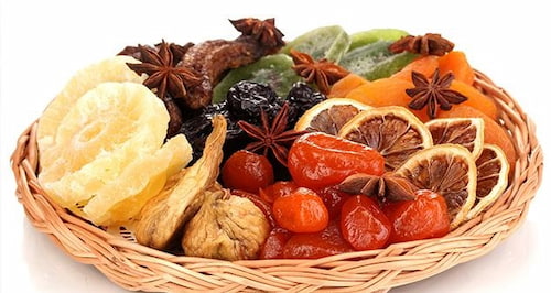 تصویر 1 از میوه‌ های خشک‌ شده سالم + به صورت فله