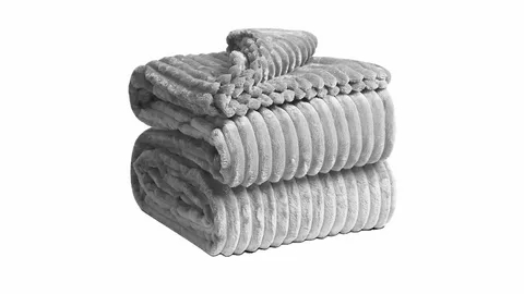 تصویر 2 از پتو مسافرتی خاکستری ضد چروک و قابل شستشو