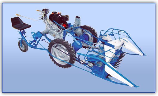 تصویر 3 از دروگر دو چرخ گندم چین با طراحی سبک و مناسب زمین های محدود