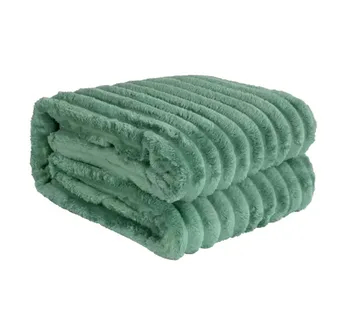 تصویر 2 از پتو مسافرتی سبز رنگ بافت لطیف