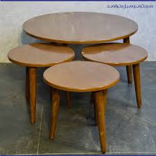 تصویر 4 از میز عسلی چوبی سه پایه با طراحی مینیمال و کلاسیک