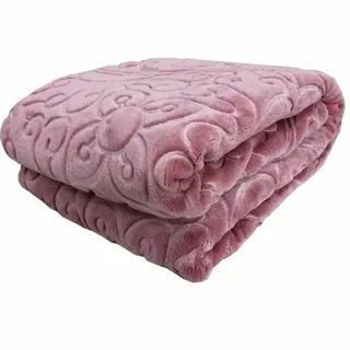 تصویر 2 از پتو مسافرتی صورتی ملایم برای کودکان