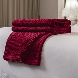 تصویر 4 از پتو مسافرتی زرشکی با کیفیت بالا