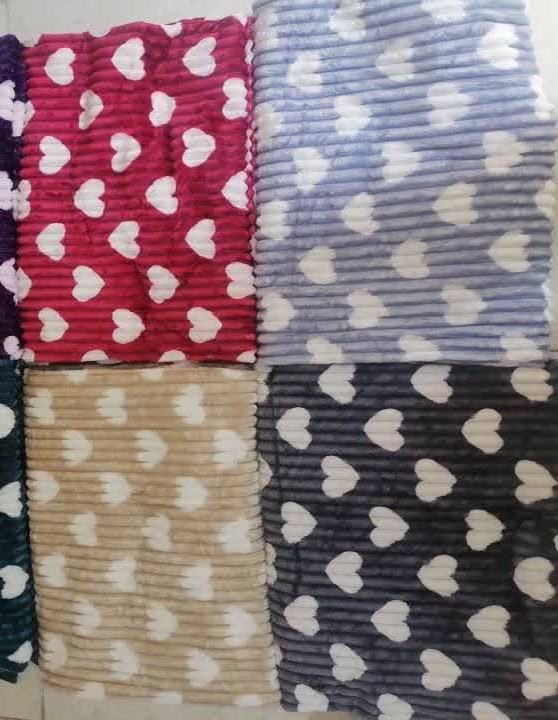 تصویر 1 از پتو کرکره ای قلبی فانتزی شیک