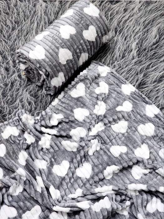 تصویر 4 از پتو کرکره‌ ای قلبی یک نفره نرم راحت