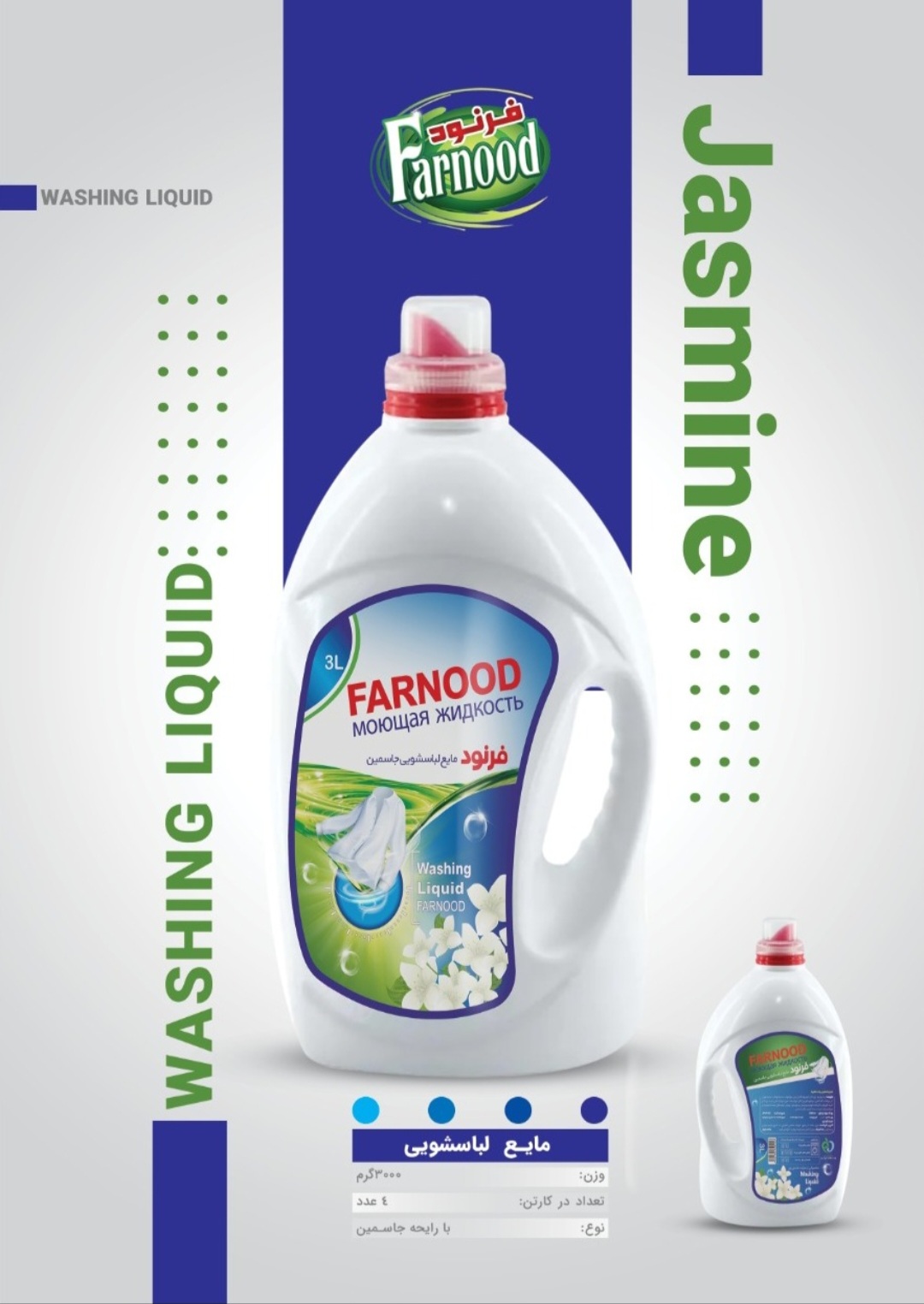 قیمت خرید مایع لباسشویی ۳ لیتری + صادرات
