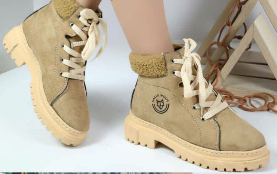 تصویر 1 از نیم بوت ولف خز دار زنانه فروش عمده