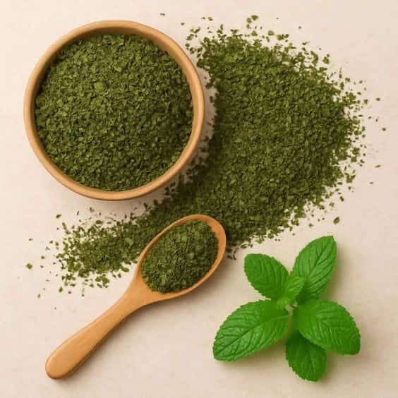 سبزی خشک نعنا تازه‌ عطر با رنگ طبیعی و کیفیت عالی