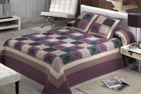 تصویر 2 از رو تختی چهل تکه یک نفره و دو نفره با پارچه نرم و لطیف