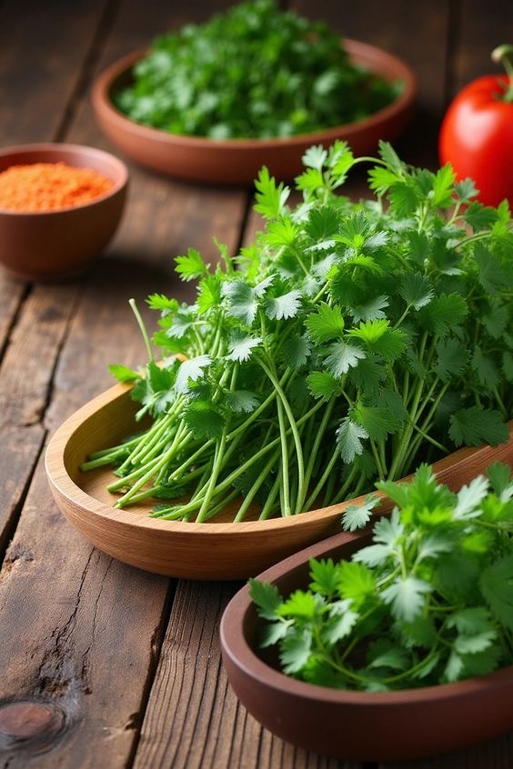 تصویر 2 از جعفری تازه با عطر قوی و برگ‌ های سبز مناسب انواع غذاها