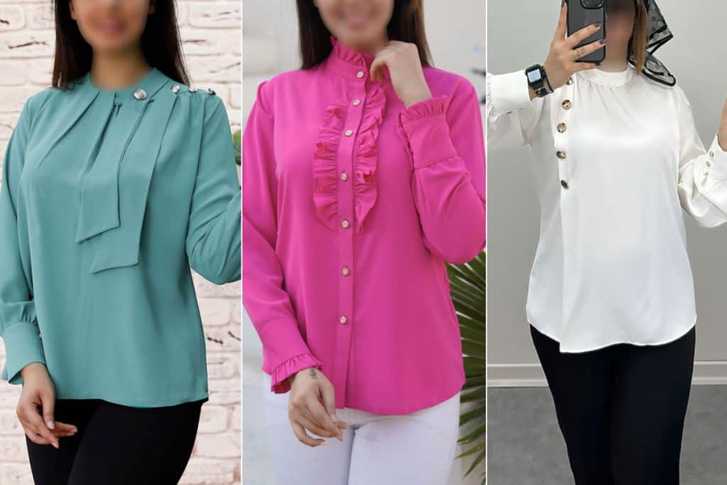 تصویر 4 از قیمت شومیز زنانه مجلسی با کیفیت ارزان + خرید عمده