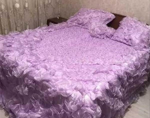 رو تختی حریر لوکس برای سرویس خواب مدرن