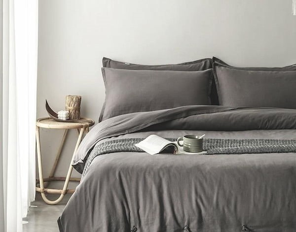 رو تختی خاکستری دو نفره و یک نفره با کیفیت بالا