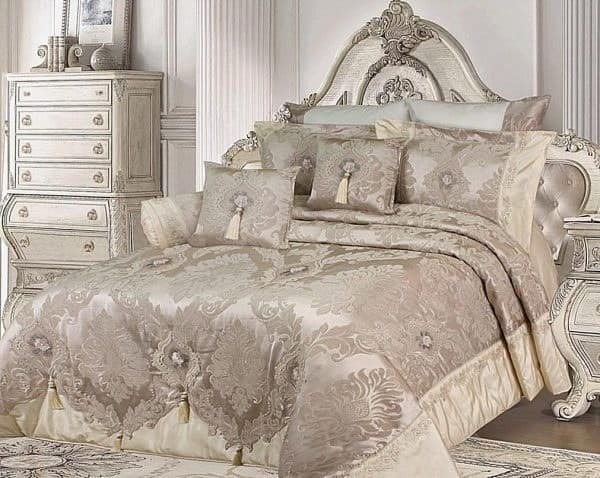 تصویر 3 از رو تختی عروس دو نفره لوکس با طرح شیک و مناسب جهیزیه