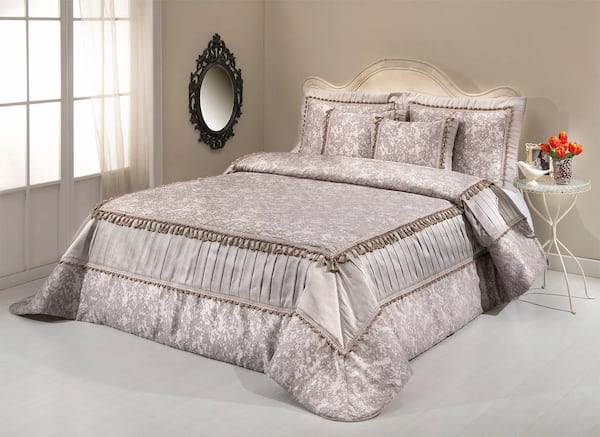 رو تختی عروس دو نفره لوکس با طرح شیک و مناسب جهیزیه