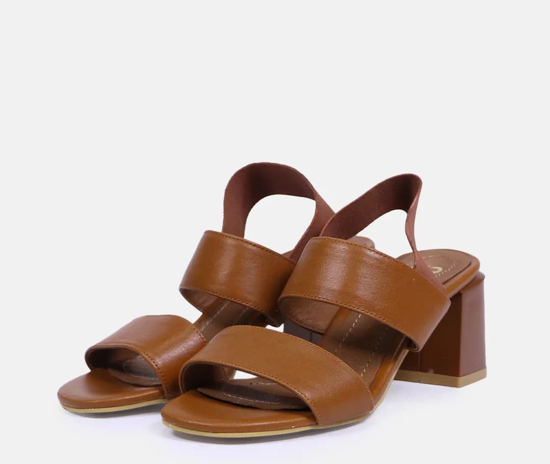 تصویر 4 از صندل زنانه چرم طبیعی با زیره مقاوم