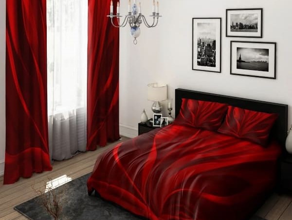 تصویر 4 از رو تختی قرمز مدرن و لوکس برای اتاق خواب