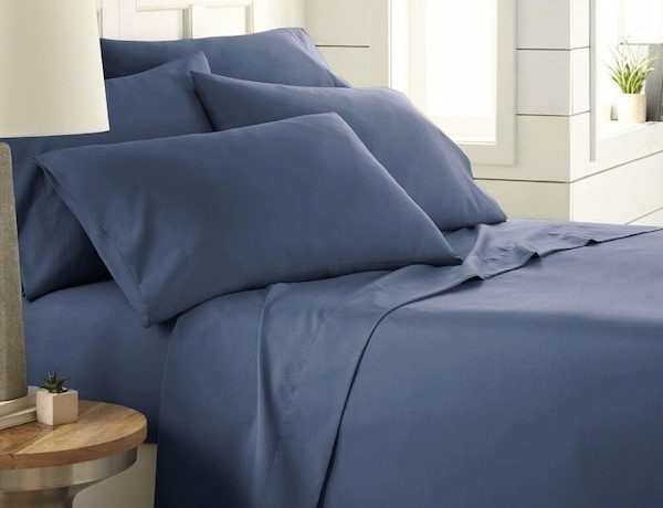 تصویر 1 از رو تختی آبی دو نفره پنبه‌ ای ضد حساسیت