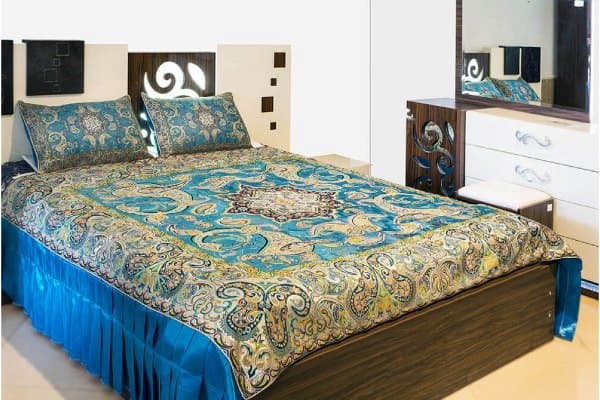 تصویر 4 از رو تختی ابریشمی سبک و خنک مناسب تابستان