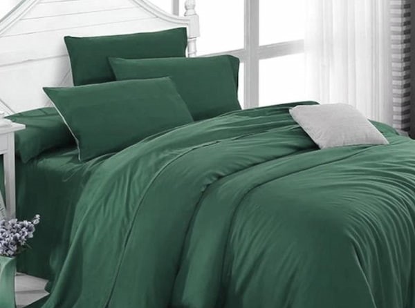 تصویر 2 از رو تختی سبز برای دکوراسیون آرامش‌ بخش اتاق خواب