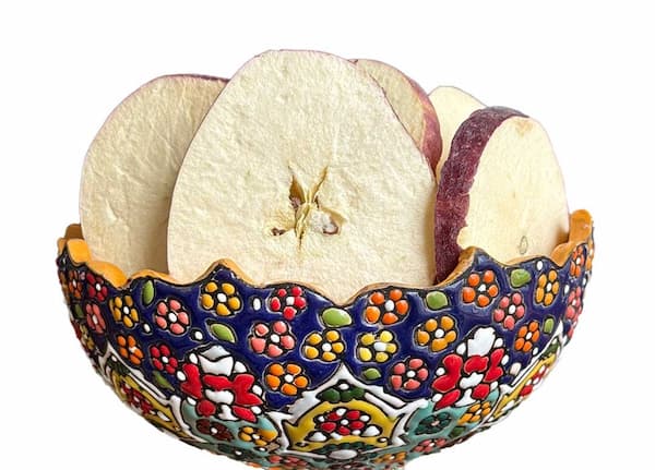 تصویر 4 از سیب خشک پفکی بسته‌ بندی شده مناسب پذیرایی و هدیه