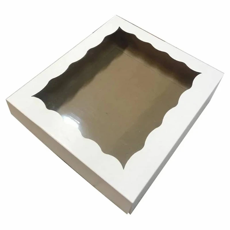 تصویر 3 از جعبه شیرینی طلق دار شفاف مستطیلی ارتفاع 8 سانت