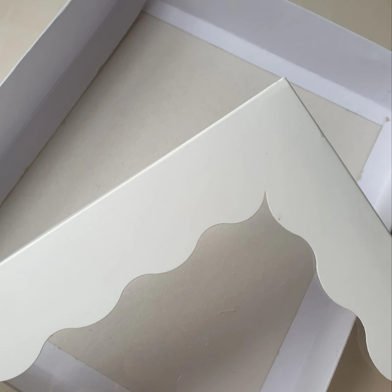 تصویر 2 از جعبه شیرینی طلق دار شفاف مستطیلی ارتفاع 8 سانت