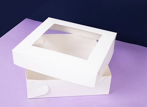 تصویر 4 از جعبه شیرینی طلق دار شفاف مستطیلی ارتفاع 8 سانت