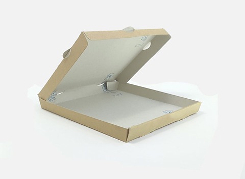 تصویر 3 از جعبه پیتزا کرافت درب دار محکم بسته بندی مکانیزم