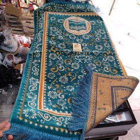 سجاده مخمل فرشی ریشه دار + ترنج اصیل