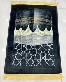 سجاده مخمل مشکی با تراکم بالا