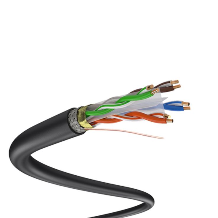 تصویر 1 از کابل مخابراتی چهار زوج مناسب برای اتصالات تلفنی حرفه‌ ای