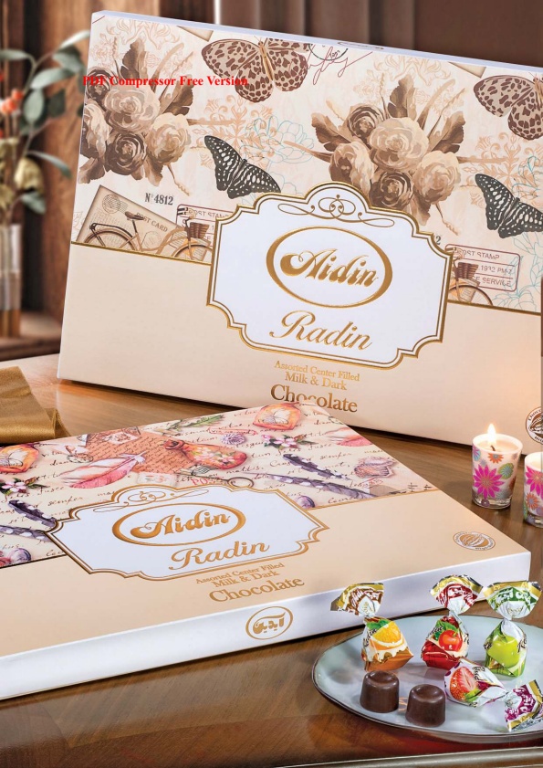 شکلات آیدین شیری و تلخ ترکیبی عالی