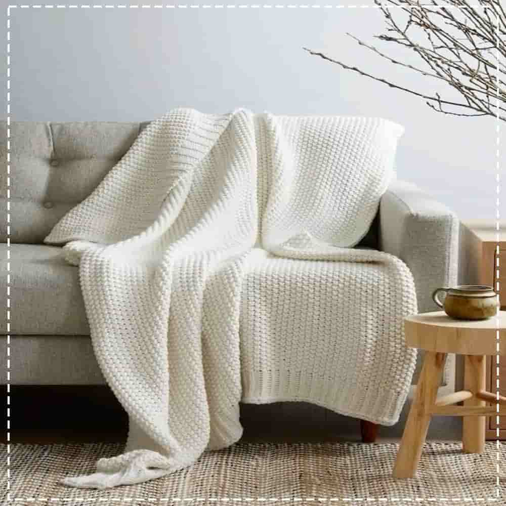 تصویر 3 از تولید و فروش عمده شال مبل بافت + فروش ارزان