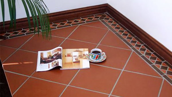 تصویر 3 از سرامیک خاک قرمز مقاوم و زیبا مناسب کفپوش و محوطه سازی