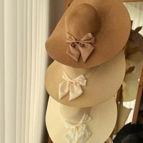 تصویر 2 از انواع کلاه حصیری ساحلی مدل جدید