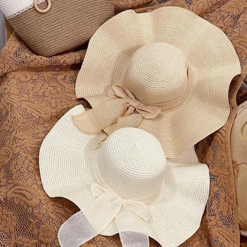 تصویر 2 از کلاه حصیری ساحلی شیک + مناسب طبیعت‌ گردی