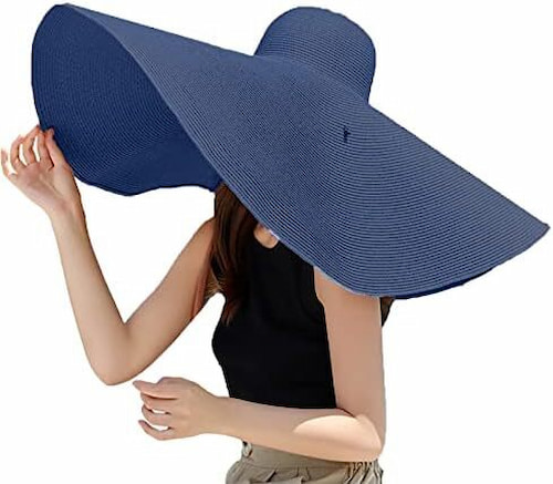 تصویر 1 از کلاه حصیری ساحلی شیک + مناسب طبیعت‌ گردی