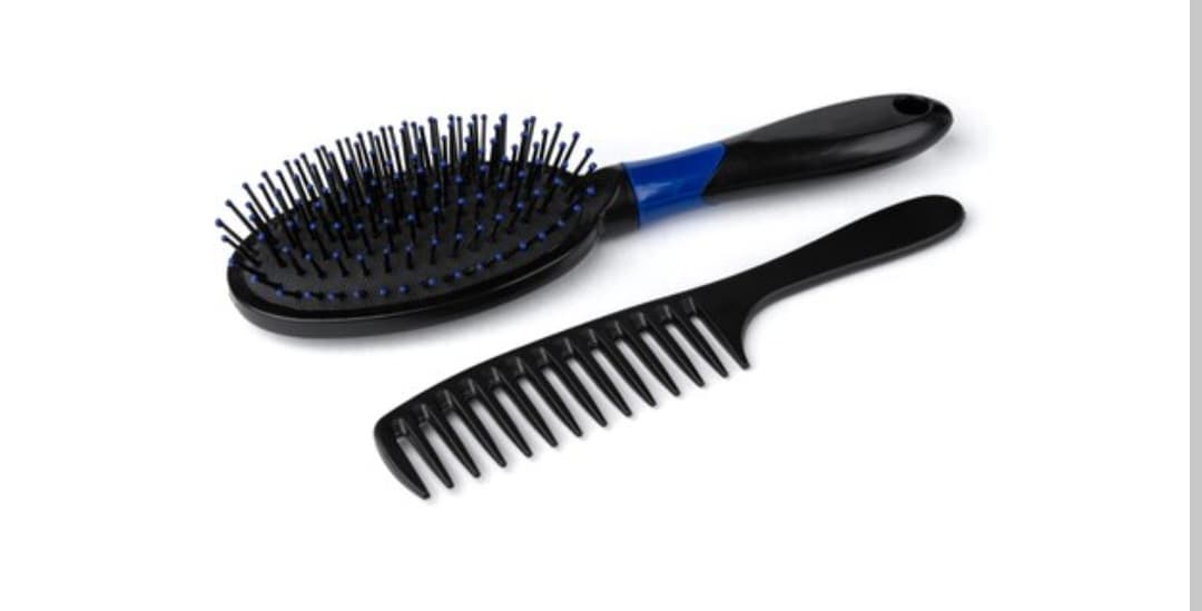 تصویر 1 از برس مو دسته سیلیکونی سوزن پلاستیکی