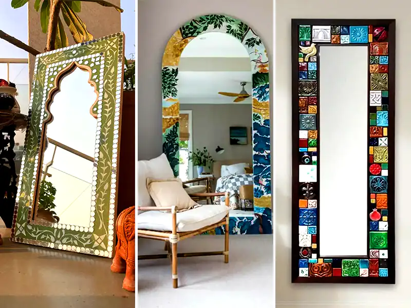 تصویر 5 از خرید آینه قدی چوبی سنتی + قیمت فروش استثنایی