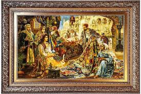 تصویر 5 از قیمت خرید تابلو فرش دستبافت بافت مرینوس