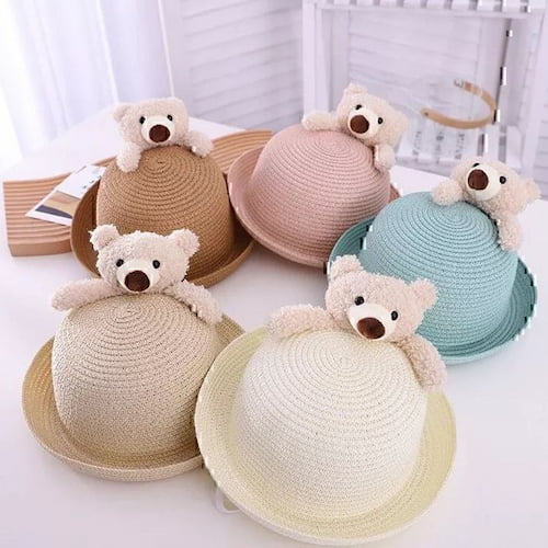 تصویر 1 از کلاه حصیری بچه‌ گانه عمده با مدل‌ های متنوع