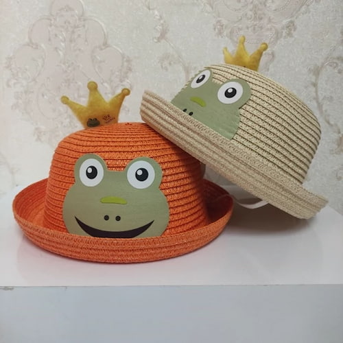 تصویر 1 از تولید و پخش کلاه حصیری بچه‌ گانه