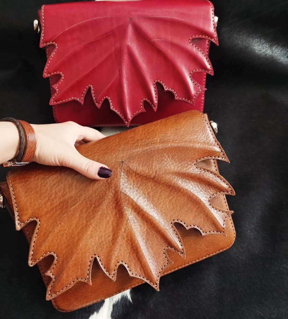 تصویر 1 از کیف دوشی چرم دستدوز باقیمت عالی