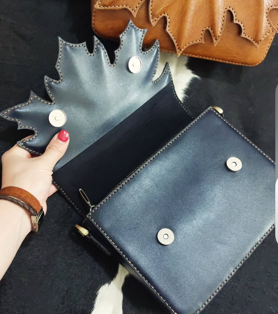 تصویر 1 از کیف دوشی چرم دستدوز باقیمت عمده