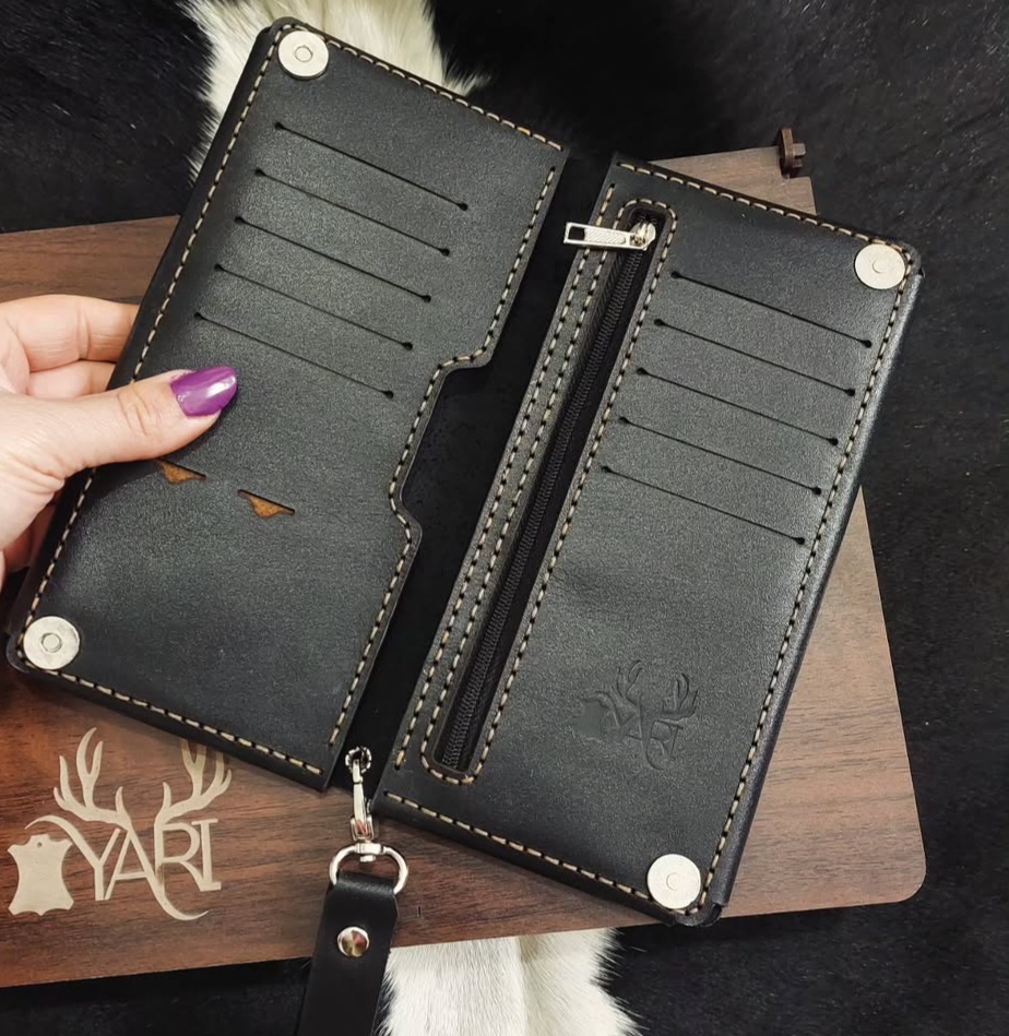 کیف پول چرم دستدوز با قیمت عالی