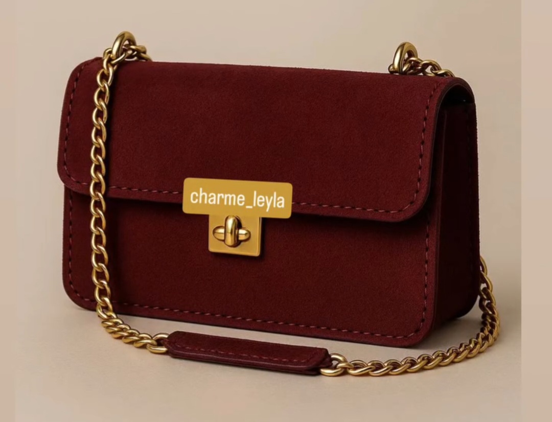 کیف دوشی زنانه مجلسی چرم دستدوز با قیمت به صرفه