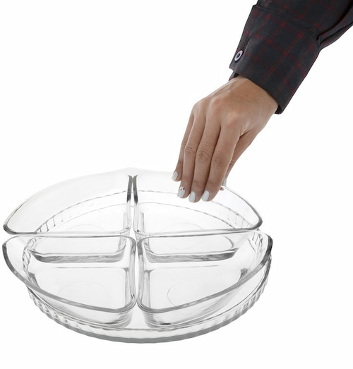 تصویر 1 از اردوخوری بلور شفاف و با کیفیت + چند خانه طرح جدید