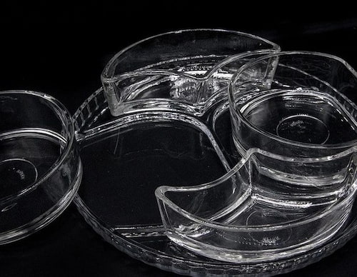 تصویر 4 از اردوخوری بلور شفاف و با کیفیت + چند خانه طرح جدید